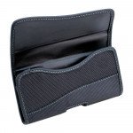 Wholesale Galaxy S6 Horizontal Arc Style 360 Belt Clip Pouch (Black)